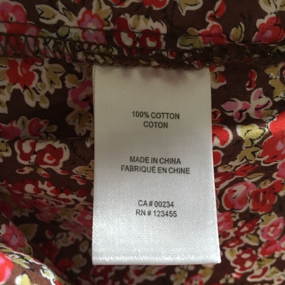 LIBERTY ART FABRICS Multicolor Rose Print Cotton shirt XS - Picture 5 of 5